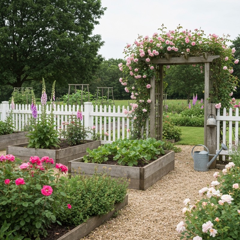 Farmhouse garden design